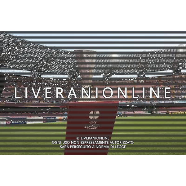 UEFA Europa League 2014/2015 Semifinale Andata Napoli - 07.05.2015 Napoli-Dnipro Nella Foto:LA COPPA UEFA ALLO STADIO SAN PAOLO /Ph.Mosca-Ag. Aldo Liverani