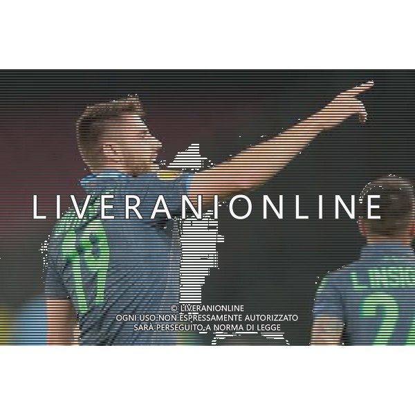 UEFA Europa League 2014/2015 Semifinale Andata Napoli - 07.05.2015 Napoli-Dnipro Nella Foto:ESULTANZA DAVID LOPEZ /Ph.Mosca-Ag. Aldo Liverani
