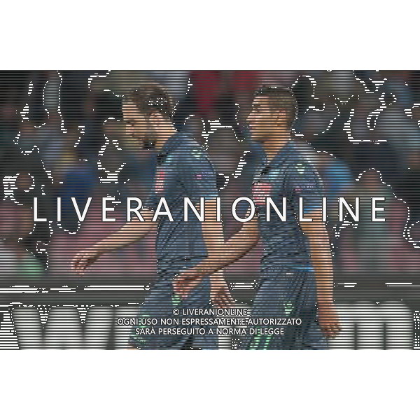 UEFA Europa League 2014/2015 Semifinale Andata Napoli - 07.05.2015 Napoli-Dnipro Nella Foto:DELUSIONE HIGUAIN, GHOULAM /Ph.Mosca-Ag. Aldo Liverani