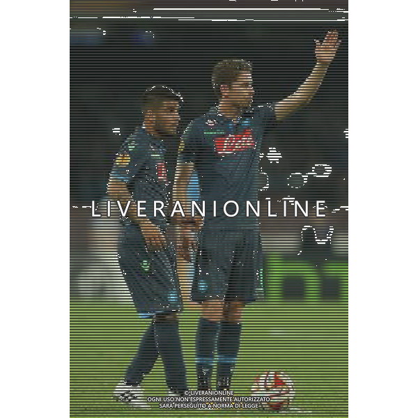 Napoli Calcio Nella foto: Jorginho, Insigne Foto Mosca- Ag.Liverani