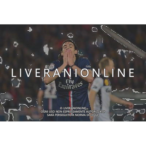 Deception Edinson CAVANI - 08.05.2015 - PSG / Guingamp - 36eme journee de Ligue 1 Photo : Dave Winter / Icon Sport AG ALDO LIVERANI SAS ONLY ITALY