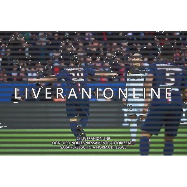 Joie Zlatan IBRAHIMOVIC - 08.05.2015 - PSG / Guingamp - 36eme journee de Ligue 1 Photo : Dave Winter / Icon Sport AG ALDO LIVERANI SAS ONLY ITALY