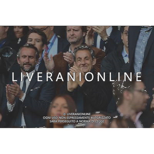Nicolas SARKOZY / Jean Claude BLANC - 08.05.2015 - PSG / Guingamp - 36eme journee de Ligue 1 Photo : Dave Winter / Icon Sport AG ALDO LIVERANI SAS ONLY ITALY