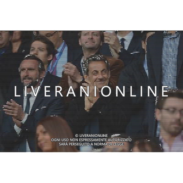 Nicolas SARKOZY / Jean Claude BLANC - 08.05.2015 - PSG / Guingamp - 36eme journee de Ligue 1 Photo : Dave Winter / Icon Sport AG ALDO LIVERANI SAS ONLY ITALY