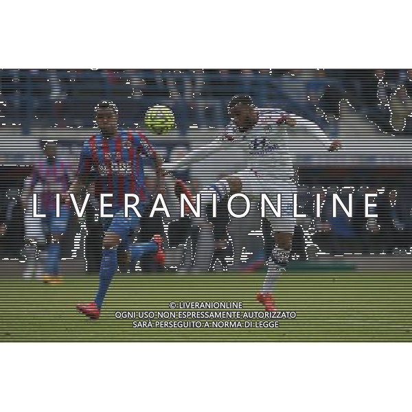 Alexandre LACAZETTE / Emmanuel IMOROU - 09.05.2015 - Caen / Lyon - 36eme journee de Ligue 1 Photo : Vincent Michel / Icon Sport AG ALDO LIVERANI SAS ONLY ITALY