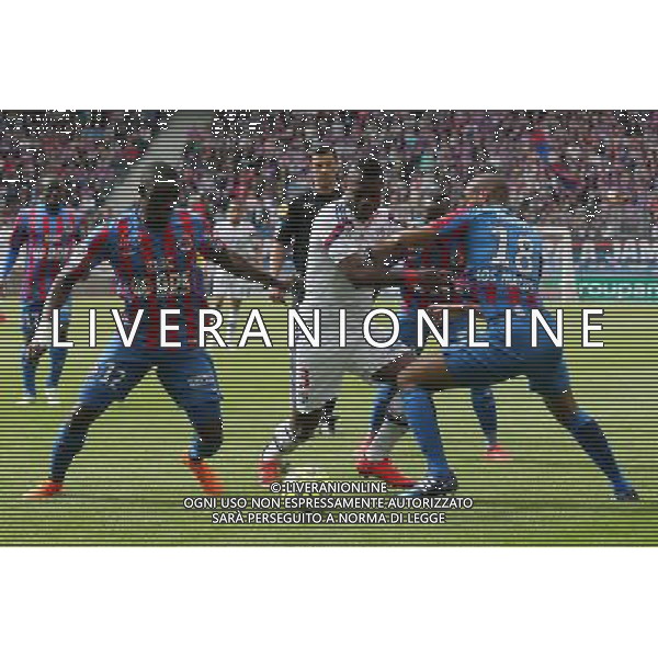 Henri BEDIMO / Dennis APPIAH / Jordan ADEOTTI - 09.05.2015 - Caen / Lyon - 36eme journee de Ligue 1 Photo : Vincent Michel / Icon Sport AG ALDO LIVERANI SAS ONLY ITALY