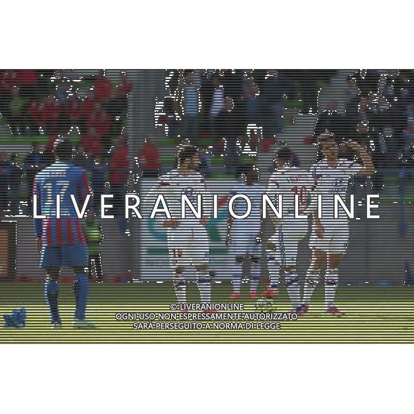 Nabil FEKIR / Alexandre LACAZETTE / Clement GRENIER - 09.05.2015 - Caen / Lyon - 36eme journee de Ligue 1 Photo : Vincent Michel / Icon Sport AG ALDO LIVERANI SAS ONLY ITALY
