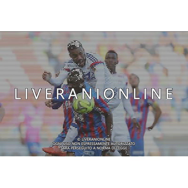 Alexandre LACAZETTE / Dennis APPIAH - 09.05.2015 - Caen / Lyon - 36eme journee de Ligue 1 Photo : Vincent Michel / Icon Sport AG ALDO LIVERANI SAS ONLY ITALY
