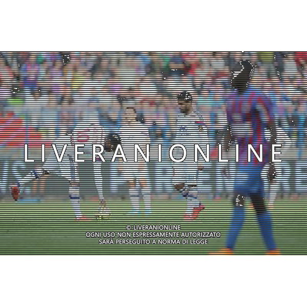 Alexandre LACAZETTE / Nabil FEKIR - 09.05.2015 - Caen / Lyon - 36eme journee de Ligue 1 Photo : Vincent Michel / Icon Sport AG ALDO LIVERANI SAS ONLY ITALY