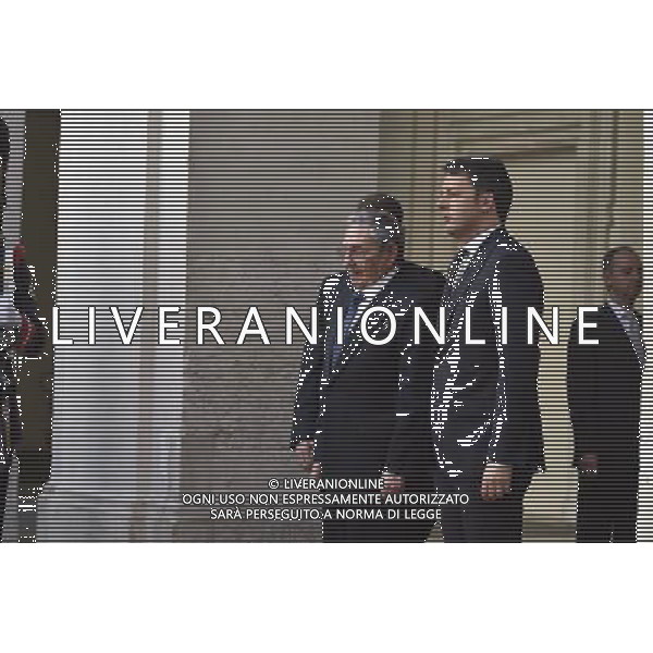 Il presidente cubano Raul Castro a palazzo Chigi per l\'incontro con il premier Matteo Renzi - Roma 10 maggio 2015 ©Corradetti/AGENZIA ALDO LIVERANI Sas