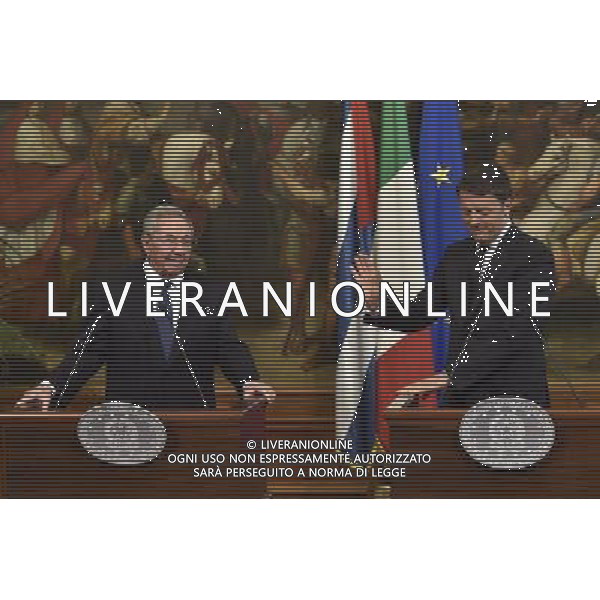 Il presidente cubano Raul Castro a palazzo Chigi per l\'incontro con il premier Matteo Renzi - Roma 10 maggio 2015 ©Corradetti/AGENZIA ALDO LIVERANI Sas