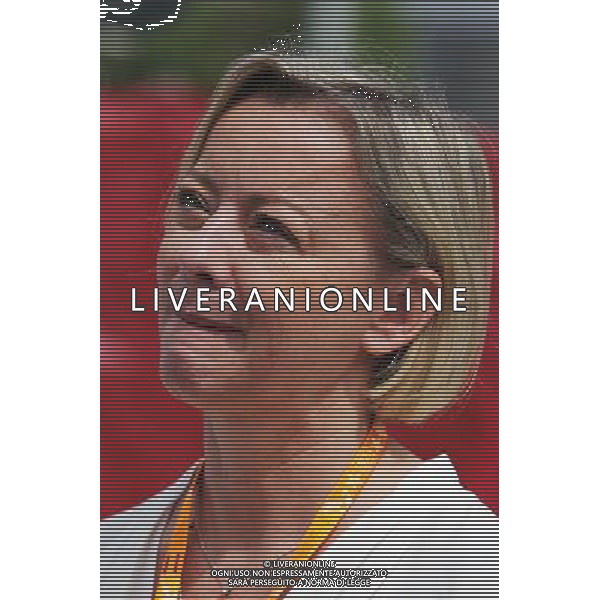 Sabine Kehm (GER) Manager of Michael Schumacher (GER). 10.05.2015. Formula 1 World Championship, Rd 5, Spanish Grand Prix, Barcelona, Spain, Race Day. AG ALDO LIVERANI SAS ONLY ITALY