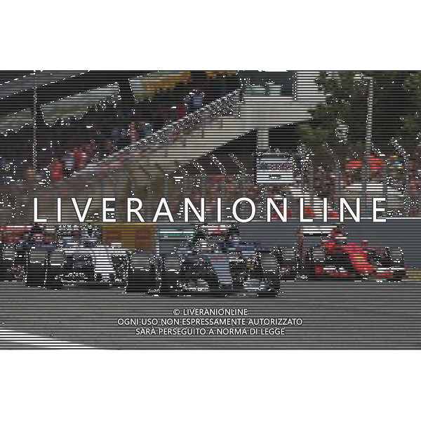 Lewis Hamilton (GBR) Mercedes AMG F1 W06 at the start of the race. 10.05.2015. Formula 1 World Championship, Rd 5, Spanish Grand Prix, Barcelona, Spain, Race Day. AG ALDO LIVERANI SAS ONLY ITALY