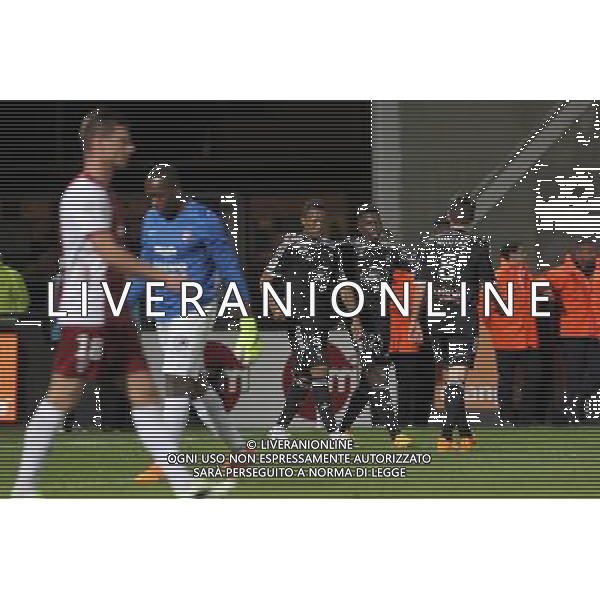 Joie Lorient - Jordan AYEW / Lamine GASSAMA - 09.05.2015 - Metz / Lorient - 36eme journee de Ligue 1 Photo : Fred Marvaux / Icon Sport AG ALDO LIVERANI SAS ONLY ITALY