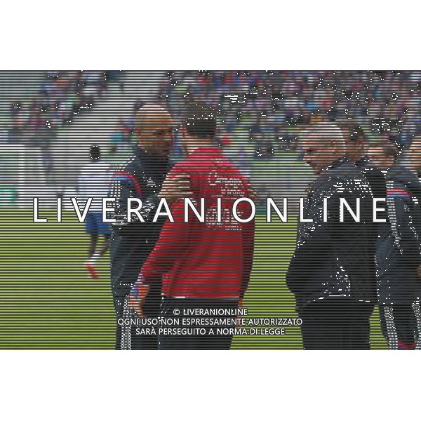 Remy VERCOUTRE / Gerald BATICLE - 09.05.2015 - Caen / Lyon - 36eme journee de Ligue 1 Photo : Vincent Michel / Icon Sport AG ALDO LIVERANI SAS ONLY ITALY