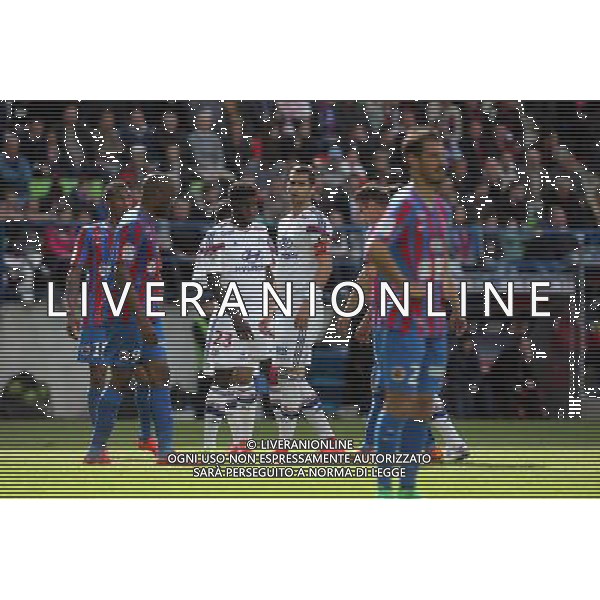 Samuel UMTITI / Maxime GONALONS - 09.05.2015 - Caen / Lyon - 36eme journee de Ligue 1 Photo : Vincent Michel / Icon Sport AG ALDO LIVERANI SAS ONLY ITALY