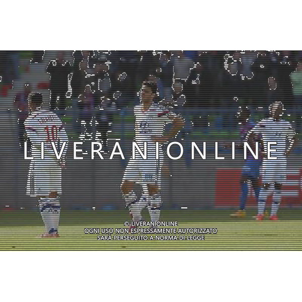 Alexandre LACAZETTE / Clement GRENIER - 09.05.2015 - Caen / Lyon - 36eme journee de Ligue 1 Photo : Vincent Michel / Icon Sport AG ALDO LIVERANI SAS ONLY ITALY