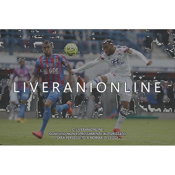 Alexandre LACAZETTE / Emmanuel IMOROU - 09.05.2015 - Caen / Lyon - 36eme journee de Ligue 1 Photo : Vincent Michel / Icon Sport AG ALDO LIVERANI SAS ONLY ITALY