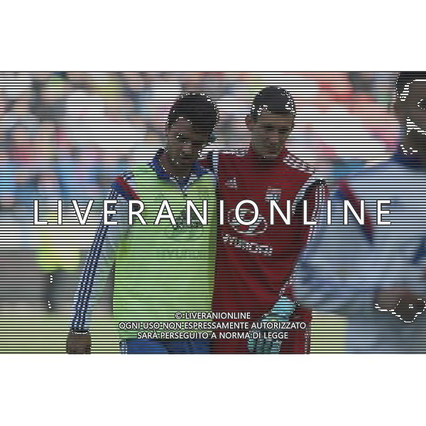 Clement GRENIER / Mathieu GORGELIN - 09.05.2015 - Caen / Lyon - 36eme journee de Ligue 1 Photo : Vincent Michel / Icon Sport AG ALDO LIVERANI SAS ONLY ITALY