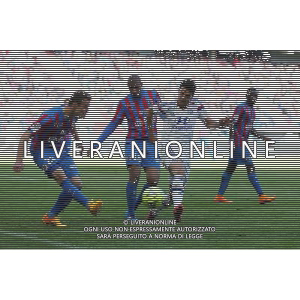 Damien DA SILVA / Clement GRENIER - 09.05.2015 - Caen / Lyon - 36eme journee de Ligue 1 Photo : Vincent Michel / Icon Sport AG ALDO LIVERANI SAS ONLY ITALY