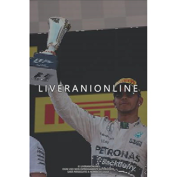 2nd place Lewis Hamilton (GBR) Mercedes AMG F1. 10.05.2015. Formula 1 World Championship, Rd 5, Spanish Grand Prix, Barcelona, Spain, Race Day. AG ALDO LIVERANI SAS ONLY ITALY