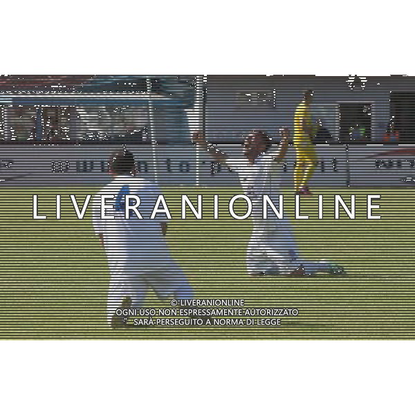 Lumezzane - Novara Campionato calcio di Lega Pro, Lumezzane 10 maggio 2015. nella foto esultanze finali del Novara, per la promozione in Serie B Ph Fotolive Simone Venezia/AGENZIA ALDO LIVERANI Sas