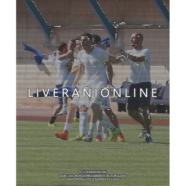 Lumezzane - Novara Campionato calcio di Lega Pro, Lumezzane 10 maggio 2015. nella foto esultanze finali del Novara, per la promozione in Serie B Ph Fotolive Simone Venezia/AGENZIA ALDO LIVERANI Sas
