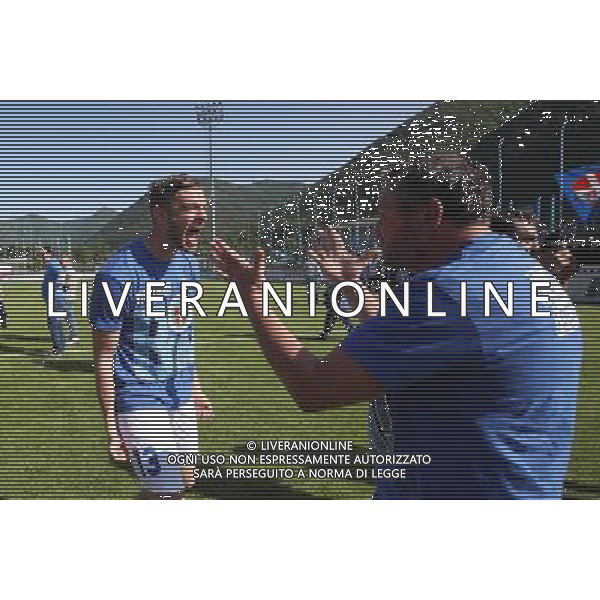 Lumezzane - Novara Campionato calcio di Lega Pro, Lumezzane 10 maggio 2015. nella foto esultanze finali del Novara, per la promozione in Serie B Ph Fotolive Simone Venezia/AGENZIA ALDO LIVERANI Sas