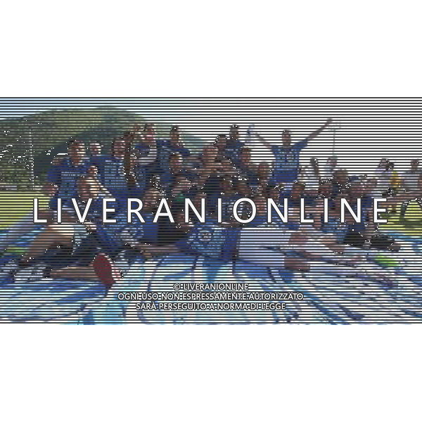 Lumezzane - Novara Campionato calcio di Lega Pro, Lumezzane 10 maggio 2015. nella foto esultanze finali del Novara, per la promozione in Serie B Ph Fotolive Simone Venezia/AGENZIA ALDO LIVERANI Sas