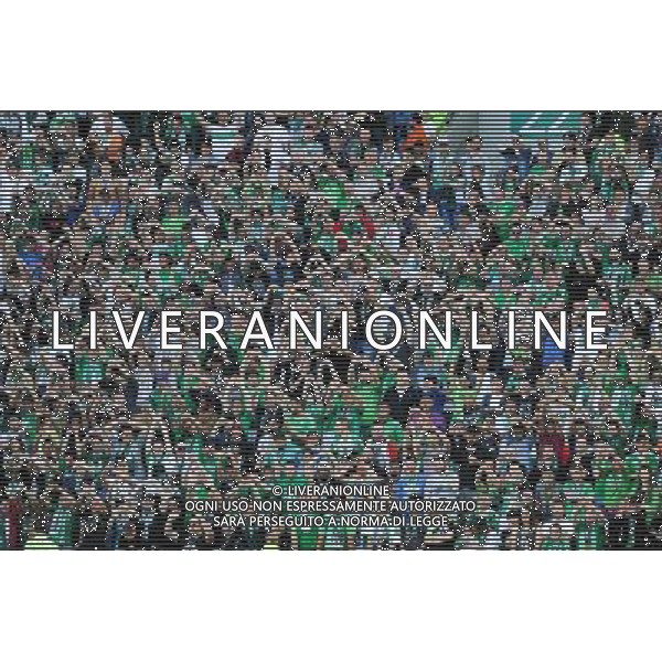 Supporters Saint Etienne - 10.05.2015 - Saint Etienne / Nice - 36eme journee de Ligue 1 Photo : Jean Paul Thomas / Icon Sport AG ALDO LIVERANI SAS ONLY ITALY