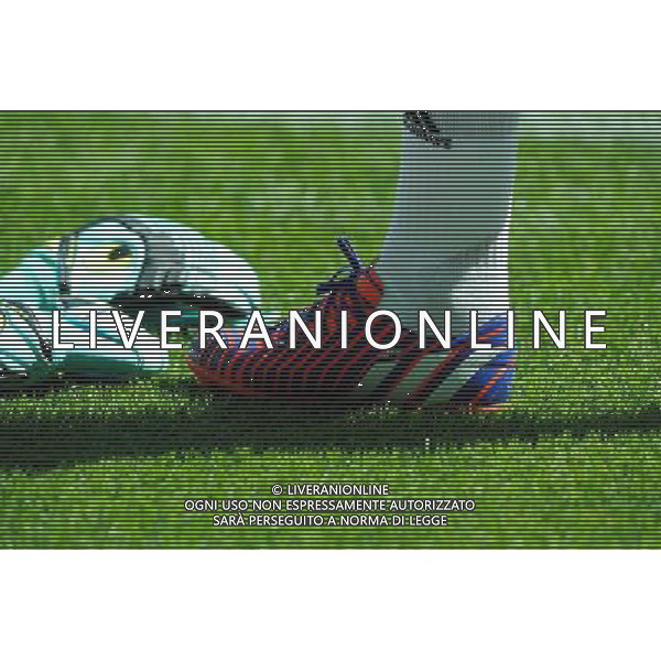 Chaussures de Stephane RUFFIER - 10.05.2015 - Saint Etienne / Nice - 36eme journee de Ligue 1 Photo : Jean Paul Thomas / Icon Sport AG ALDO LIVERANI SAS ONLY ITALY
