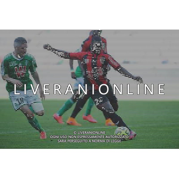 Fabien LEMOINE / Nampalys MENDY - 10.05.2015 - Saint Etienne / Nice - 36eme journee de Ligue 1 Photo : Jean Paul Thomas / Icon Sport AG ALDO LIVERANI SAS ONLY ITALY