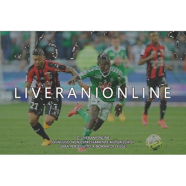 Lloyd PALUN / Max Alain GRADEL - 10.05.2015 - Saint Etienne / Nice - 36eme journee de Ligue 1 Photo : Jean Paul Thomas / Icon Sport AG ALDO LIVERANI SAS ONLY ITALY