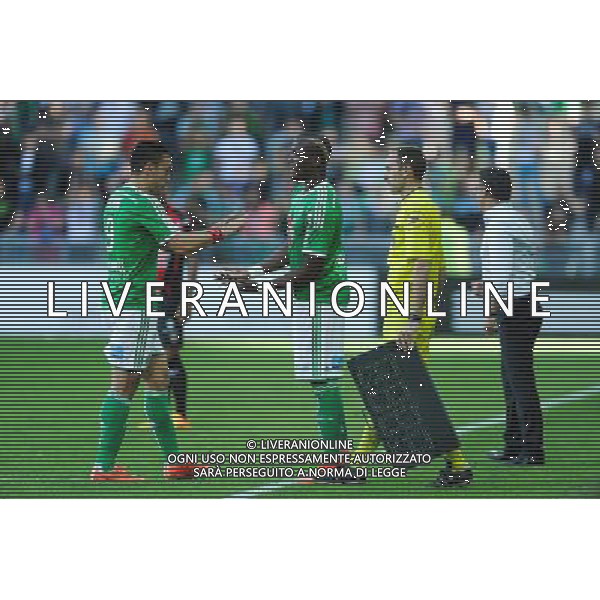 Mevlut ERDING / Florentin POGBA - 10.05.2015 - Saint Etienne / Nice - 36eme journee de Ligue 1 Photo : Jean Paul Thomas / Icon Sport AG ALDO LIVERANI SAS ONLY ITALY