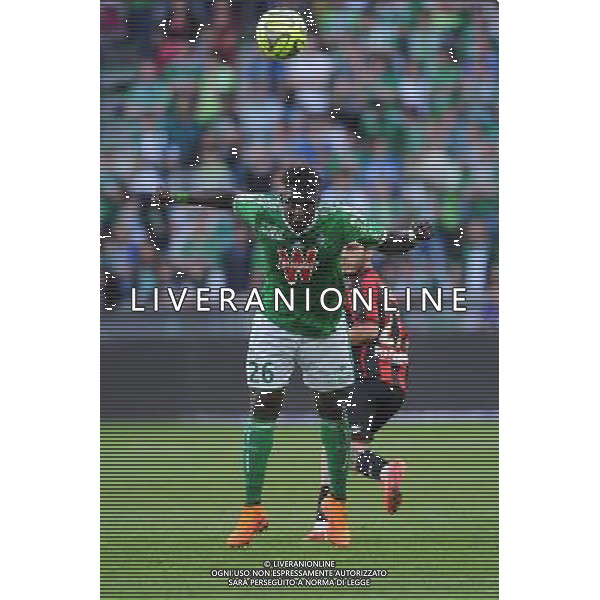 Moustapha SALL - 10.05.2015 - Saint Etienne / Nice - 36eme journee de Ligue 1 Photo : Jean Paul Thomas / Icon Sport AG ALDO LIVERANI SAS ONLY ITALY