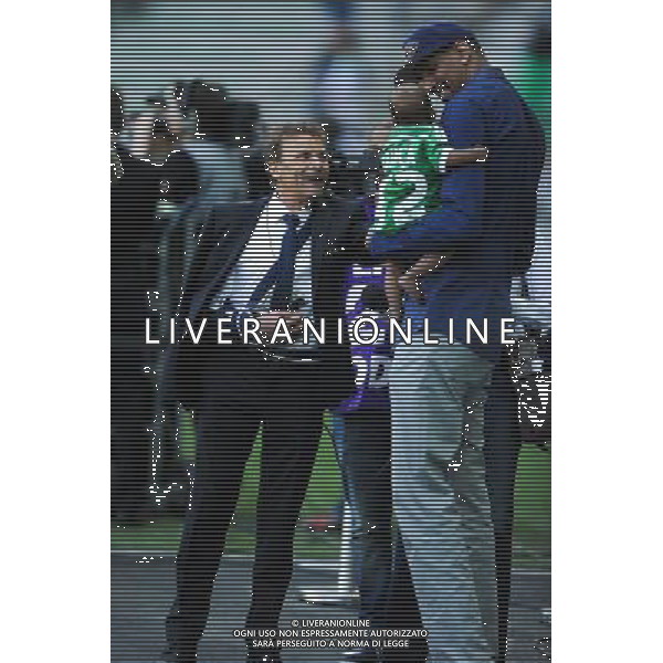 Roland ROMEYER / Alexis Ajinca - 10.05.2015 - Saint Etienne / Nice - 36eme journee de Ligue 1 Photo : Jean Paul Thomas / Icon Sport AG ALDO LIVERANI SAS ONLY ITALY