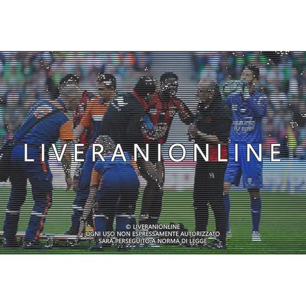 Romain GENEVOIS - 10.05.2015 - Saint Etienne / Nice - 36eme journee de Ligue 1 Photo : Jean Paul Thomas / Icon Sport AG ALDO LIVERANI SAS ONLY ITALY