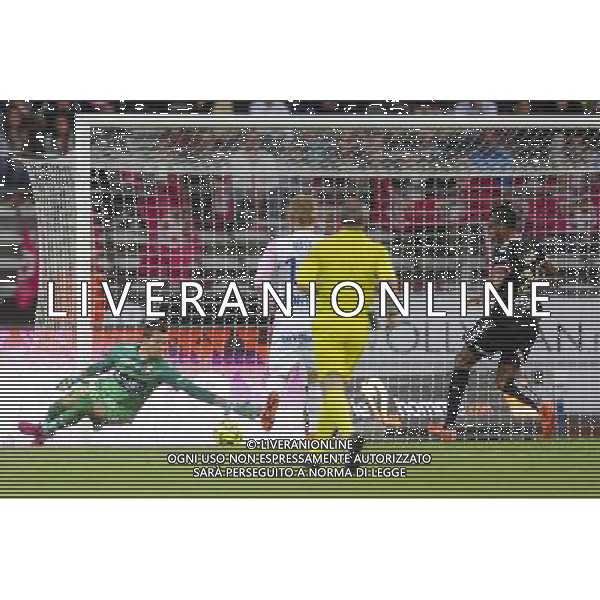 Goal David NGOG - 09.05.2015 - Evian Thonon / Reims - 36eme journee de Ligue 1 Photo : Jean Paul Thomas / Icon Sport AG ALDO LIVERANI SAS ONLY ITALY