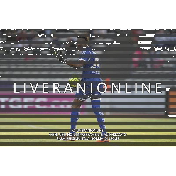 Kossi AGASSA - 09.05.2015 - Evian Thonon / Reims - 36eme journee de Ligue 1 Photo : Jean Paul Thomas / Icon Sport