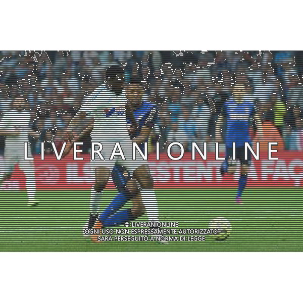 Nicolas Nkoulou / Wallace - 10.05.2015 - Marseille / Monaco - 36eme journee de Ligue 1 Photo : Alexandre Dimou / Icon Sport AG ALDO LIVERANI SAS ONLY ITALY