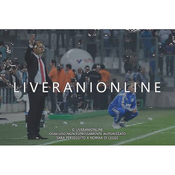 Marcelo Bielsa / Leonardo Jardim - 10.05.2015 - Marseille / Monaco - 36eme journee de Ligue 1 Photo : Alexandre Dimou / Icon Sport AG ALDO LIVERANI SAS ONLY ITALY