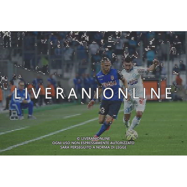 Marcelo Bielsa / Layvin Kurzawa / Romain Alessandrini - 10.05.2015 - Marseille / Monaco - 36eme journee de Ligue 1 Photo : Alexandre Dimou / Icon Sport AG ALDO LIVERANI SAS ONLY ITALY