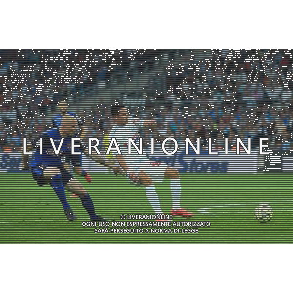 Florian Thauvin / Andrea Raggi - 10.05.2015 - Marseille / Monaco - 36eme journee de Ligue 1 Photo : Alexandre Dimou / Icon Sport AG ALDO LIVERANI SAS ONLY ITALY