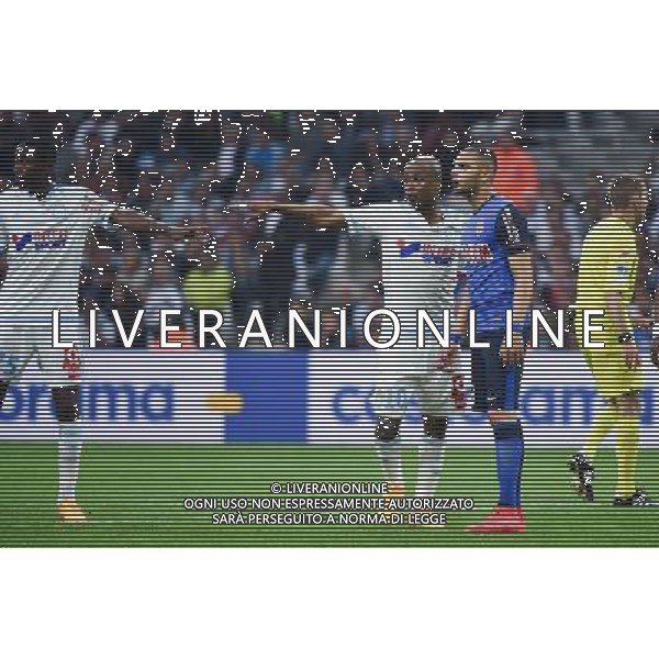 Andre Ayew / Layvin Kurzawa - 10.05.2015 - Marseille / Monaco - 36eme journee de Ligue 1 Photo : Alexandre Dimou / Icon Sport AG ALDO LIVERANI SAS ONLY ITALY
