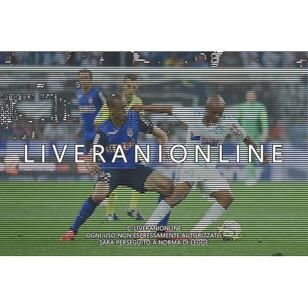 Andre Ayew / Fabinho - 10.05.2015 - Marseille / Monaco - 36eme journee de Ligue 1 Photo : Alexandre Dimou / Icon Sport AG ALDO LIVERANI SAS ONLY ITALY
