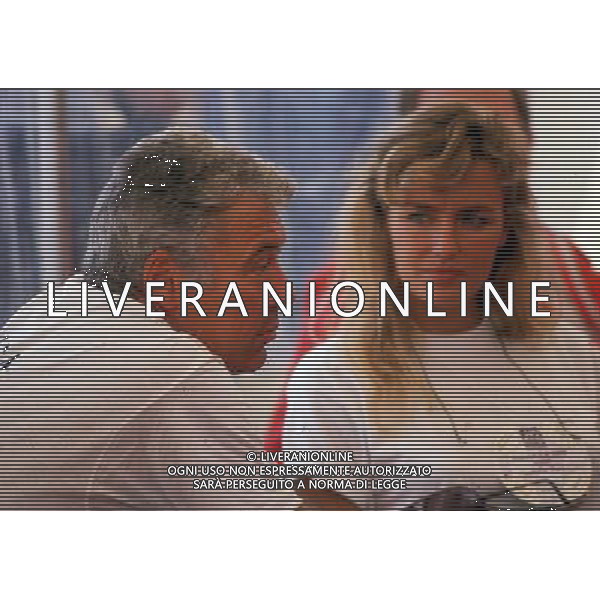 NICOLA PIETRANGELI TENNISTA CON LICIA COLO\' NEL 1988 - RETROSPETTIVA ©ARCHIVIO/AGENZIA ALDO LIVERANI SAS