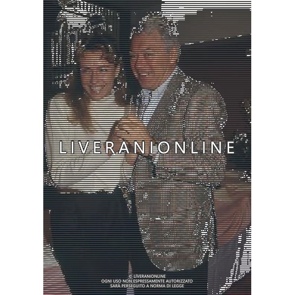 NICOLA PIETRANGELI TENNISTA CON LICIA COLO\' NEL 1989 - RETROSPETTIVA ©ARCHIVIO/AGENZIA ALDO LIVERANI SAS