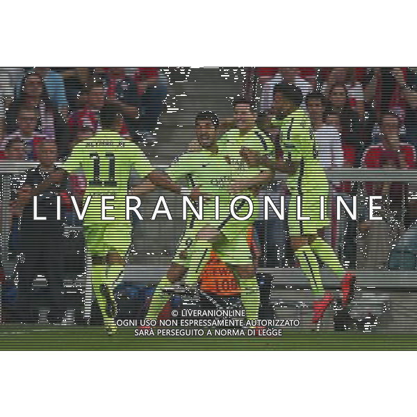 firo Fu§ball, Fussball, 12.05.2015 Uefa Champions League, CL Saison 2014/2015 CHL Halbfinale, RŸckspiel Jubel NEYMAR,Luis Suarez and Lionel Messi , Barcelona, Dani Alves $worldrights Es gelten unsere AGB, einsehbar auf www.firosportphoto.de ¤ONLY FOR USE IN GERMANY !!!! Photo : BPI, copyright by firo sportphoto: Coesfelder Str.207 48249 DŸlmen www.firosportphoto.de mail@firosportphoto.de (V o l k s b a n k B o c h u m - W i t t e n ) BLZ.: 430 601 29 Kt. Nr.: 341 117 100 Tel:Ê 02594 - 9916004 Fax:Ê02594 - 9916005 AG ALDO LIVERANI SAS ONLY ITALY