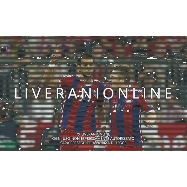 firo Fu§ball, Fussball, 12.05.2015 Uefa Champions League, CL Saison 2014/2015 CHL Halbfinale, RŸckspiel FCB FC Bayern MŸnchen Muenchen - FCB FC Barcelona Jubel Freude Spa§ lacht Lachen Emotion Torjubel Gestik Geste, FCB Medhi Benatia, FCB Bastian Schweinsteiger $worldrights Es gelten unsere AGB, einsehbar auf www.firosportphoto.de copyright by firo sportphoto: Coesfelder Str.207 48249 DŸlmen www.firosportphoto.de mail@firosportphoto.de (V o l k s b a n k B o c h u m - W i t t e n ) BLZ.: 430 601 29 Kt. Nr.: 341 117 100 Tel:Ê 02594 - 9916004 Fax:Ê02594 - 9916005 AG ALDO LIVERANI SAS ONLY ITALY