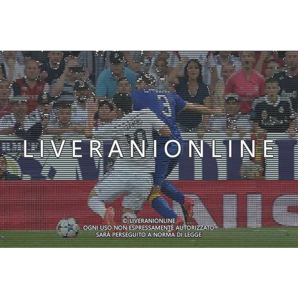 UEFA Champions League 2014/2015 Semifinale Ritorno Madrid - 13.05.2015 Real Madrid-Juventus Nella Foto il fallo di giorgio chiellini su rodriguez del rigore /Ph.Vitez-Ag. Aldo Liverani